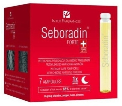 SEBORADIN FORTE Ampułki przeciw wypadniu włosów 7 x 5,5 ml