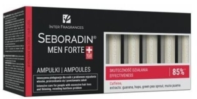 SEBORADIN MEN Forte przeciw wypadaniu włosów 14 ampułek po 5,5 ml