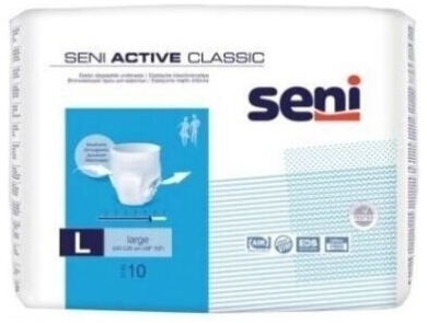 SENI ACTIVE CLASSIC Majtki chłonne L 10 sztuk