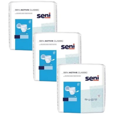 SENI ACTIVE CLASSIC Majtki chłonne  M 30 szt Wielopak x3
