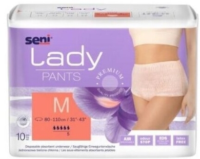 SENI LADY Pants Majtki chłonne M 10 sztuk