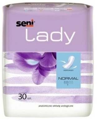 SENI LADY Wkładki anatomiczne Normal 30 sztuk