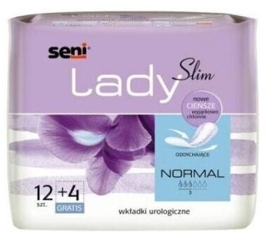 SENI LADY Wkładki urologiczne Slim Normal 12+4 sztuk