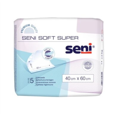 SENI SOFT SUPER Podkłady higieniczne 40 x 60 cm 5 sztuk