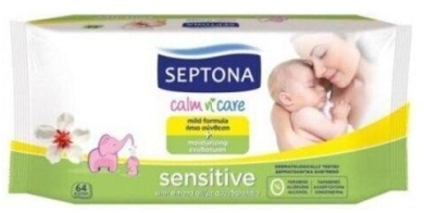 SEPTONA BABY sensitive chusteczki nawilżane 64 szt