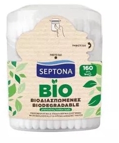 SEPTONA BIO Patyczki higieniczne biodegradowalne 160 sztuk
