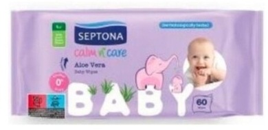 SEPTONA chusteczki nawilżane z aloesem 60 sztuk