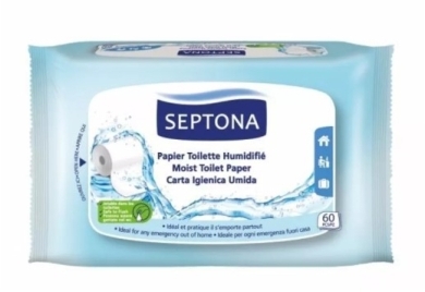 SEPTONA nawilżany Papier toaletowy 60sztuk
