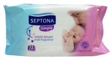 SEPTONA simple chusteczki nawilżane 72szt