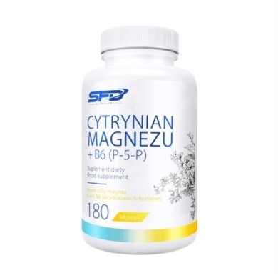 SFD Cytrynian magnezu + B6 (P-5-P) 180 tabletek