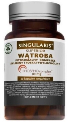 SINGULARIS WĄTROBA fitosomalny kompleks sylibiny i fosfatydylocholiny 60 kapsułek
