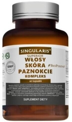 SINGULARIS Włosy skóra paznokcie kompleks 60 kapsułek