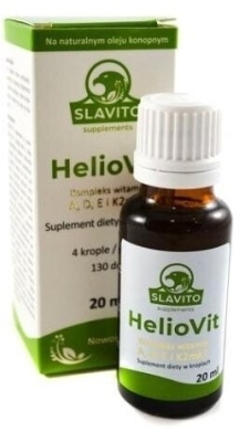 SLAVITO HelioVit kompleks witamin A, D, E i K2MK7 krople 20 ml