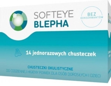 SOFTEYE BLEPHA Chusteczki okulistyczne 14 sztuk