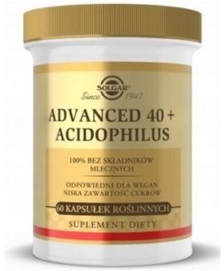 SOLGAR Advanced 40+ Acidophilus 60 kapsułek