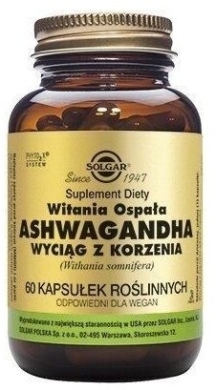 SOLGAR Ashwagandha 60 kapsułek