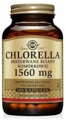 SOLGAR Chlorella kaps. 0,52 g 100 kapsułek