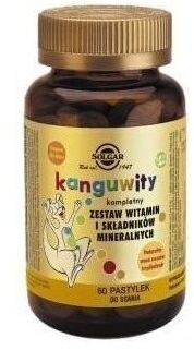 SOLGAR Kanguwity smak owoców tropikalnych 60 pastylek