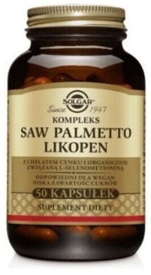 SOLGAR Kompleks Saw Palmetto Likopen 50 kapsułek