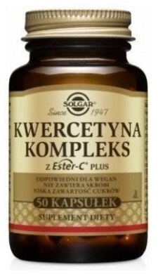 SOLGAR Kwercetyna Kompleks z Ester-C Plus 50 kapsułek