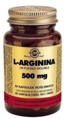 SOLGAR L-Arginina 0,5 g 50 kapsułek