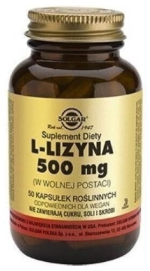 SOLGAR L-lizyna 50 kapsułek