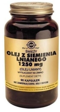 SOLGAR Olej z siemienia lnianego 1250 mg 90 kapsułek