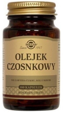 SOLGAR Olejek czosnkowy 1mg 100 kapsułek