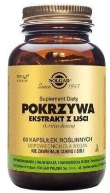 SOLGAR Pokrzywa 60 kapsułek