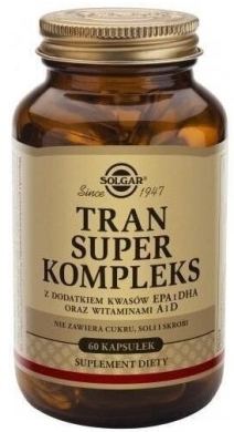 SOLGAR Tran Super Kompleks 60 kapsułek