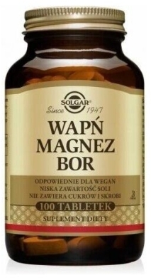 SOLGAR Wapń Magnez Bor 100 tabletek
