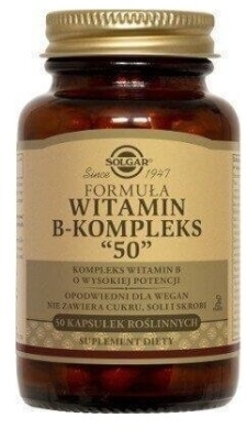 SOLGAR Witamina B-kompleks 50 kapsułek