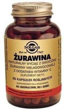 SOLGAR Żurawina wielkoowocowa 60 kapsułek