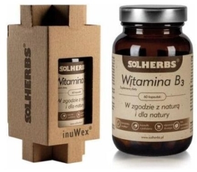 SOLHERBS Witamina B3  60 kapsułek