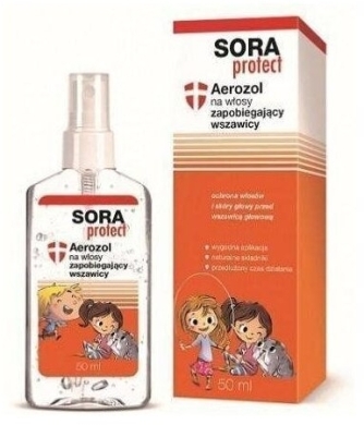 SORA PROTECT Aerozol na włosy zapobiegający wszawicy 50 ml