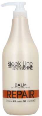 STAPIZ Balsam do włosów  z jedwabem Sleek Line Repair 1000 ml