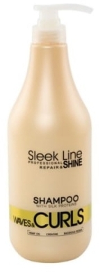 STAPIZ Szampon Sleek Line Waves & Curls do włosów kręconych i falowanych 1000 ml
