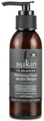 SUKIN Normalizujący- matujący krem do twarzy z aktywnym węglem 125 ml