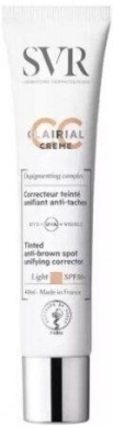 SVR CLAIRIAL CC SPF50 LIGHT Krem CC na przebarwienia jasny 40 ml