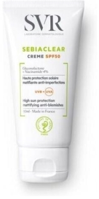 SVR SEBIACLEAR Krem ochronny, matujący do cery trądzikowej SPF50 50 ml