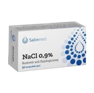 Salinmed NaCl 0,9% roztwór soli fizjologicznej 5ml/50szt