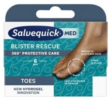 Salvequick plastry na pęcherze Palce 6 sztuk