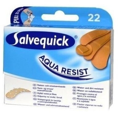 Salvequick plastry wodoodporne mix 22 sztuki