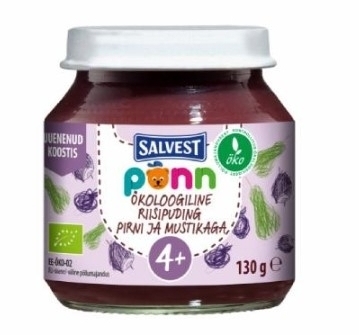 Salvest Ponn Bio Gruszkowo- borówkowe puree z kaszą jaglaną 100g