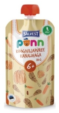 Salvest Ponn Bio Kurczak z puree warzywnym 110 g