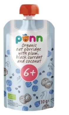 Salvest Ponn Bio Owsianka ze śliwką,czarną porzeczką i kokosem 110 g