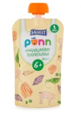 Salvest Ponn Bio Polędwiczki wieprzowe z puree warzywnym 110g