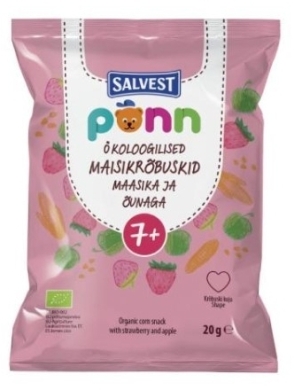 Salvest Ponn Bio chrupki truskawkowe 20 g