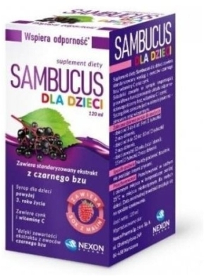 Sambucus dla dzieci syrop Nexon 120 ml