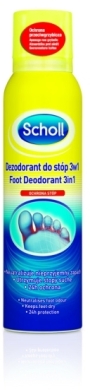 Scholl Dezodorant do stóp 3 w 1 spray neutralizujący zapach 150 ml